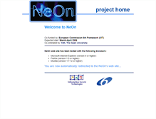 Tablet Screenshot of neon-project.org